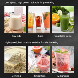 Licuadora de alta potencia BALASHOV 2000W: Smoothies, jugos y más